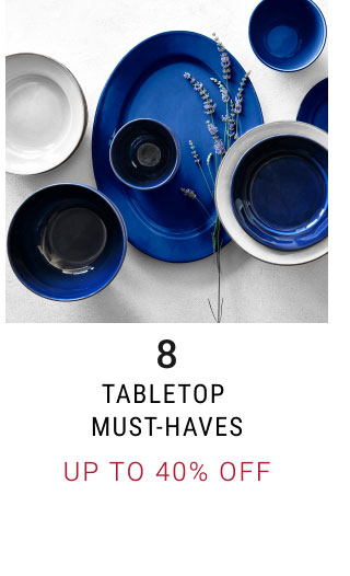 Tabletop must-haves - up to 40% off