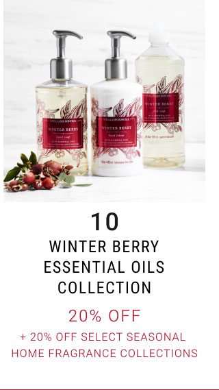 Winter Berry Essential Oils Collection - 20% off + 20% Off Select Seasonal Home Fragrance Collections