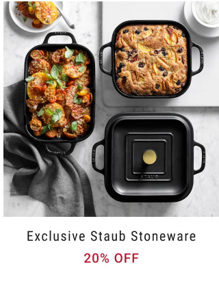 Exclusive Staub Stoneware 20% off