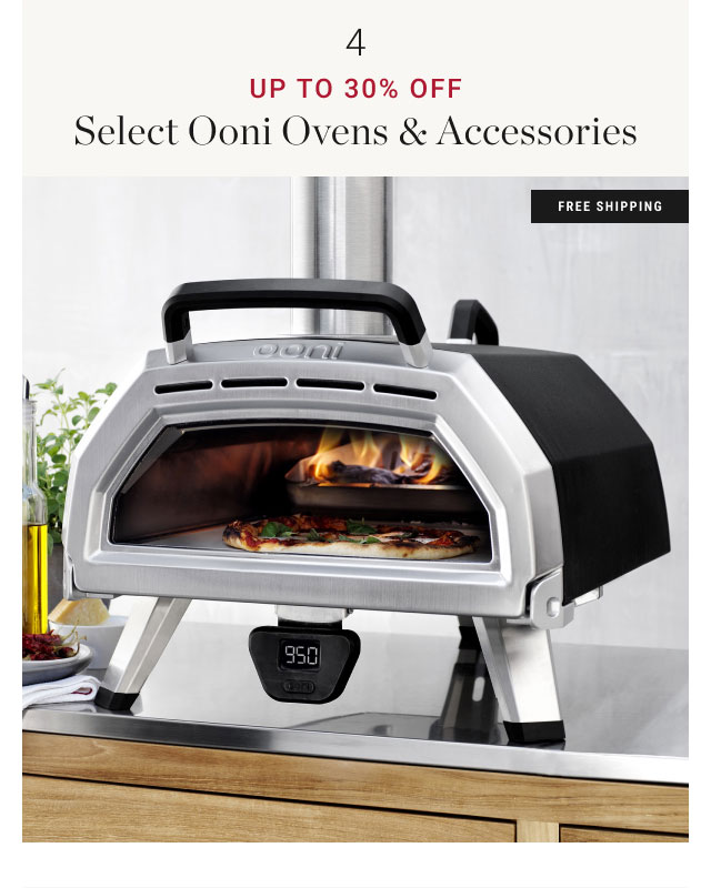 up to 30% off Select Ooni Ovens & Accessories