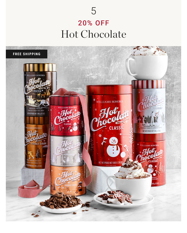 20% off Hot Chocolate