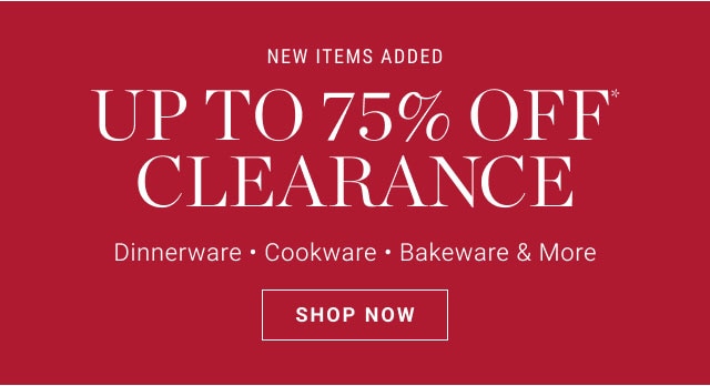 up to 75% off clearance - shop now