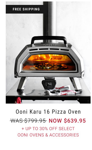 Ooni Karu 16 Pizza Oven + Up to 30% off Select Ooni Ovens & Accessories