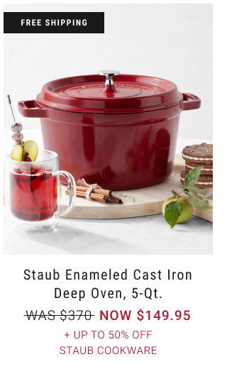 Staub Enameled Cast Iron Deep Oven, 5-Qt. + Up to 50% Off Staub Cookware