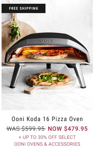 FREE SHIPPING. Ooni Karu 16 Pizza Oven. WAS $799.95. NOW $639.95. + Up to 30% off Select Ooni Ovens & Accessories.