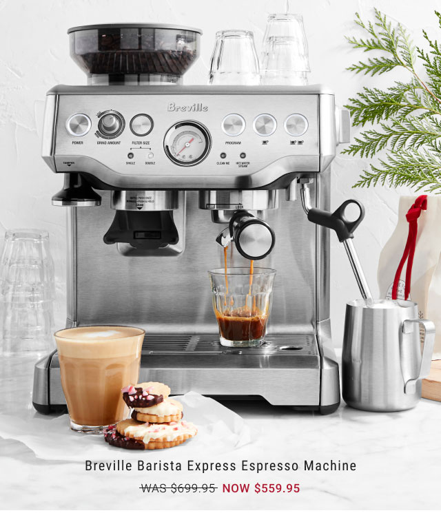 Breville Barista Express Espresso Machine NOW $559.95