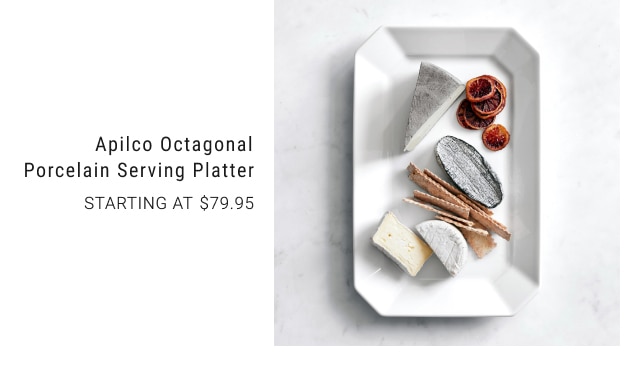 Apilco Octagonal Porcelain Serving Platter - Starting at $79.95