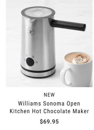 NEW. Williams Sonoma Open Kitchen Hot Chocolate Maker. $69.95.