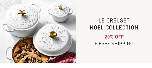 Le Creuset Noel Collection. 20% off. + FREE SHIPPING.