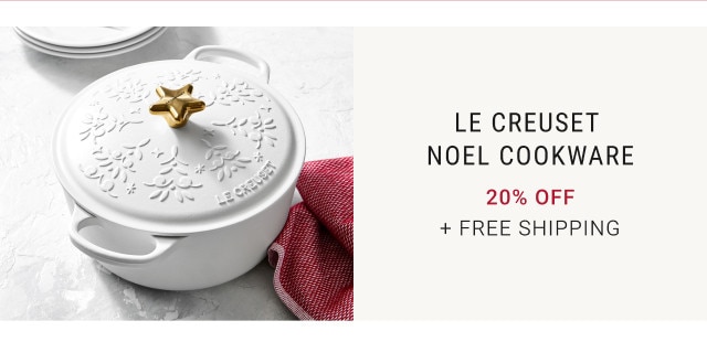 Le Creuset Noel Cookware. 20% off. + Free Shipping.