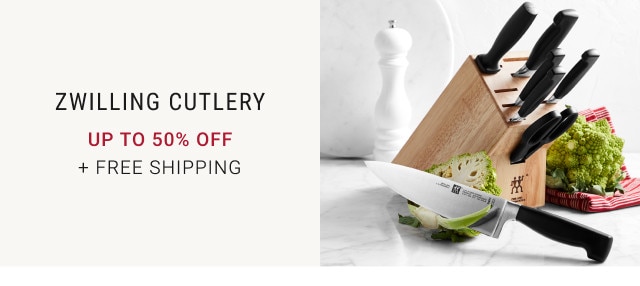Zwilling Cutlery. Up to 50% off. + Free Shipping.