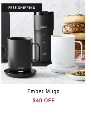 free shipping. Ember Mugs. $40 Off.