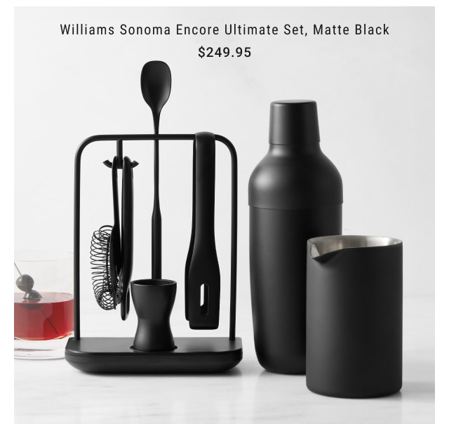 Williams Sonoma Encore Ultimate Set, Matte Black $249.95