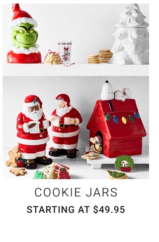 cookie jars starting at $49.95