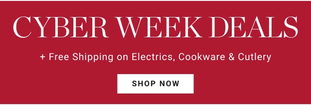 Cyber week Deals - shop now