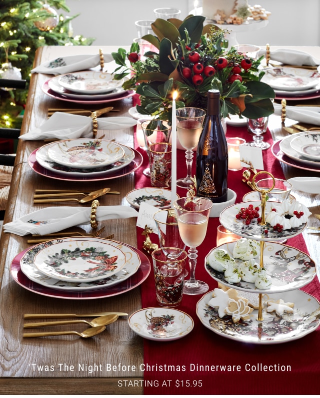 ‘Twas the Night Before Christmas Dinnerware Collection Starting at $15.95