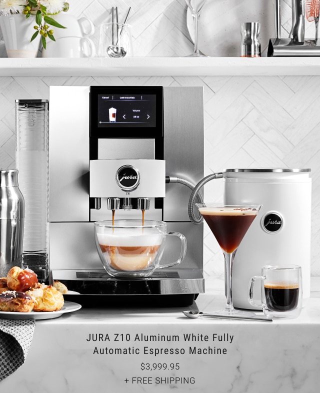 JURA Z10 Aluminum White Fully Automatic Espresso Machine - $3,999.95 + Free shipping*