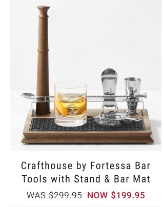 Crafthouse by Fortessa Bar Tools with Stand & Bar Mat - NOW $199.95