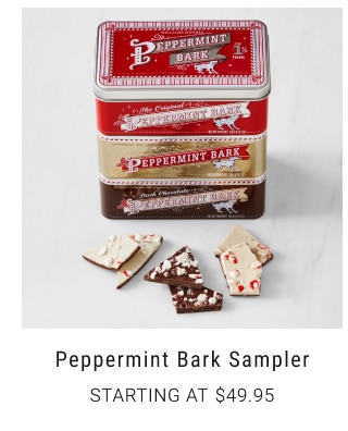 Peppermint Bark Sampler Starting at $49.95