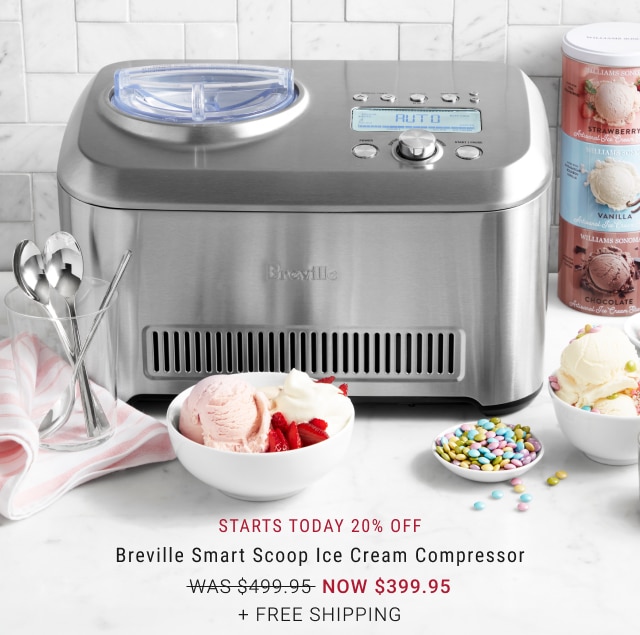 Breville Smart Scoop Ice Cream Compressor - NOW $399.95 + free Shipping