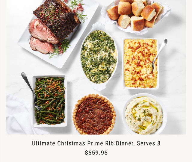 Ultimate Christmas Prime Rib Dinner, Serves 8 - $559.95