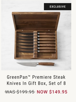 GreenPan™ Premiere Steak Knives in Gift Box, Set of 8 - NOW $149.95