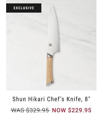 Shun Hikari Chef's Knife, 8" - NOW $229.95