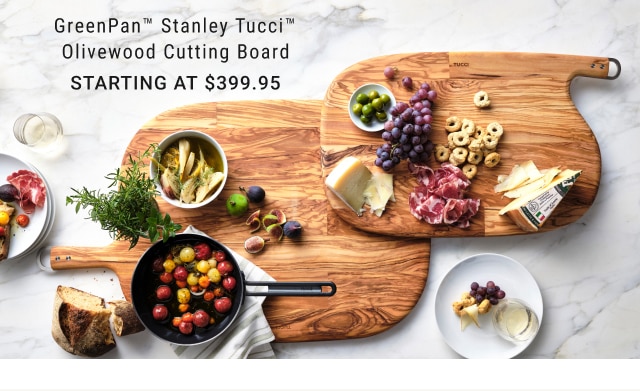 GreenPan™ Stanley Tucci™ Olivewood Cutting Board - Starting at $399.95