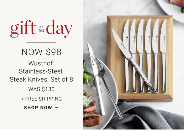 Williams Sonoma Stainless Steel Steak Knives, Set of 8