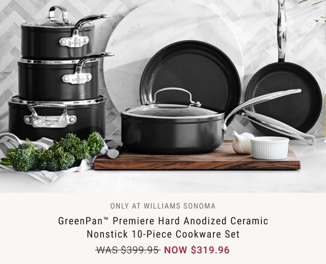 Williams-Sonoma Elite Hard-Anodized Nonstick 10-Piece Set