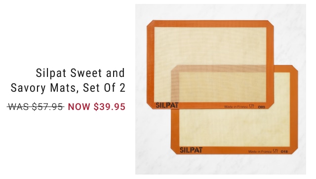 Silpat Sweet and Savory Mats, Set of 2 NOW $39.95