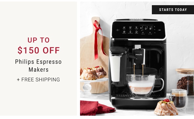 Up to $150 Off Philips Espresso Makers + Free Shipping