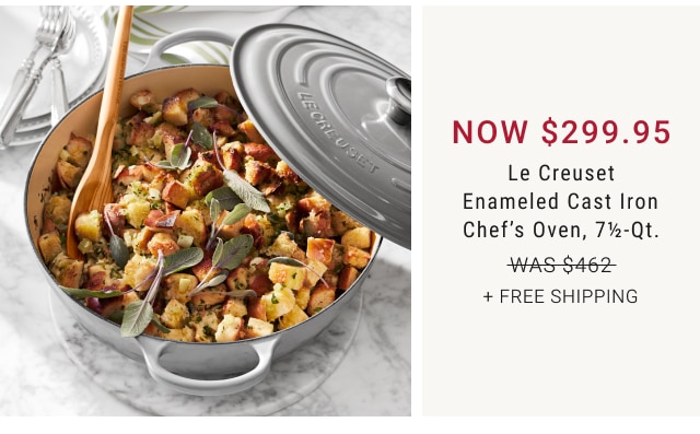 NOW $299.95 Le Creuset Enameled Cast Iron Chef’s Oven, 7½-Qt. + Free Shipping