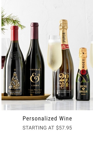 Personalized Wine. Starting at $57.95.