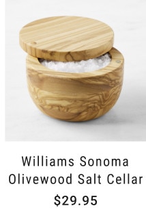 Williams Sonoma Olivewood Salt Cellar. $29.95.