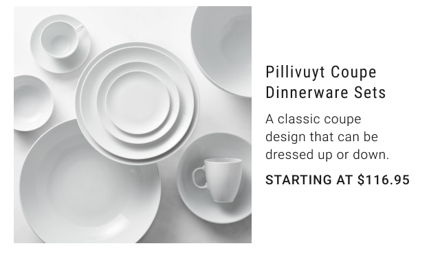 Pillivuyt Coupe Dinnerware Sets Starting at $116.95