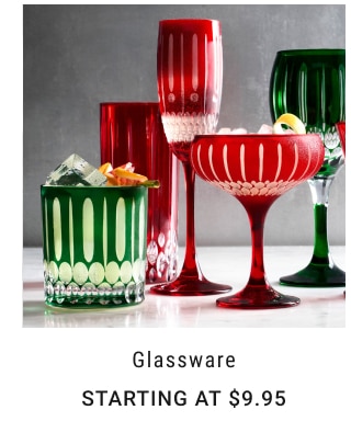 Glassware Starting at $9.95