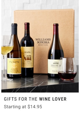 GIFTS FOR THE WINE LOVER. Starting at $14.95.