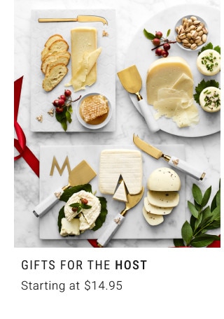 GIFTS FOR THE HOST. Starting at $14.95.