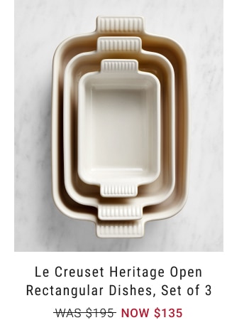 Le Creuset Heritage Open Rectangular Dishes, Set of 3 - NOW $135