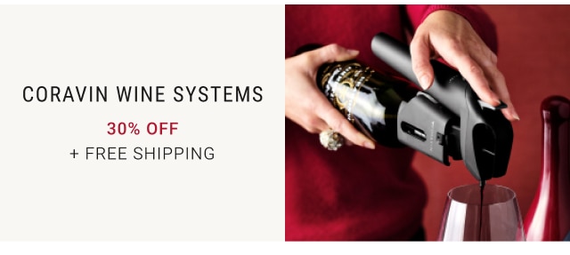 Coravin Wine Systems 30% off + Free Shipping