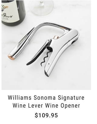 Williams Sonoma Signature Wine Lever Wine Opener - $109.95