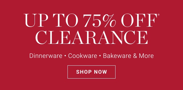 up to 75% off clearance - shop now