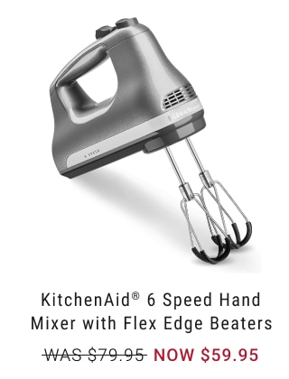 KitchenAid® Cordless Variable Speed Hand Blender. WAS $159.95. NOW $129.95.