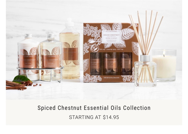 Spiced Chestnut Essential Oils Collection. Starting at $14.95.