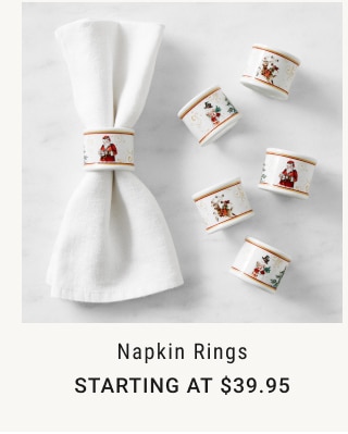 Napkin Rings Starting at $39.95