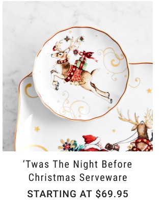 ‘Twas the Night Before Christmas Serveware Starting at $69.95