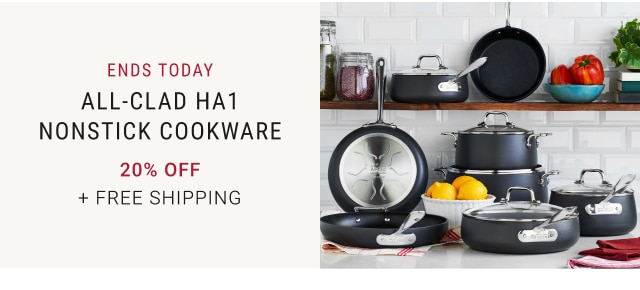 All-Clad HA1 Nonstick Cookware - 20% off + Free Shipping