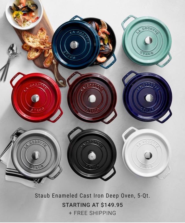 Staub Enameled Cast Iron Deep Oven, 5-Qt. starting at $149.95 + Free Shipping