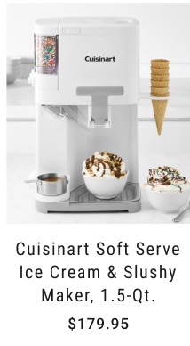 Cuisinart Soft Serve Ice Cream & Slushy Maker, 1.5-Qt. $179.95